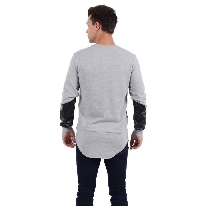 Vêtements japonais et coréens pour garçons - Tee-shirts japonais et coréens pour hommes - Pull bi matière