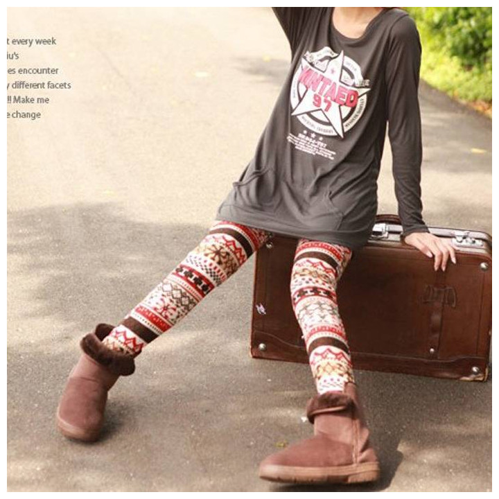 Vêtements japonais et coréens pour garçons - Vestes japonaises et coréennes pour hommes - Leggings Snowflake