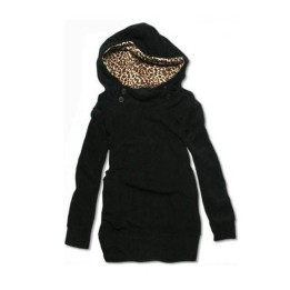 Vêtements japonais et coréens - Sweats japonais et coréen - Hoodie Imprimé Léopard