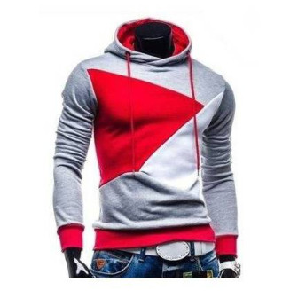 Vêtements japonais et coréens pour garçons - Sweats japonais et coréens pour hommes - Sweat bicolore col capuche