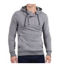 Vêtements japonais et coréens pour garçons - Sweats japonais et coréens pour hommes - Sweat capuche gris
