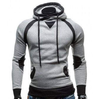 Vêtements japonais et coréens pour garçons - Sweats japonais et coréens pour hommes - Sweat bicolore Supōtī