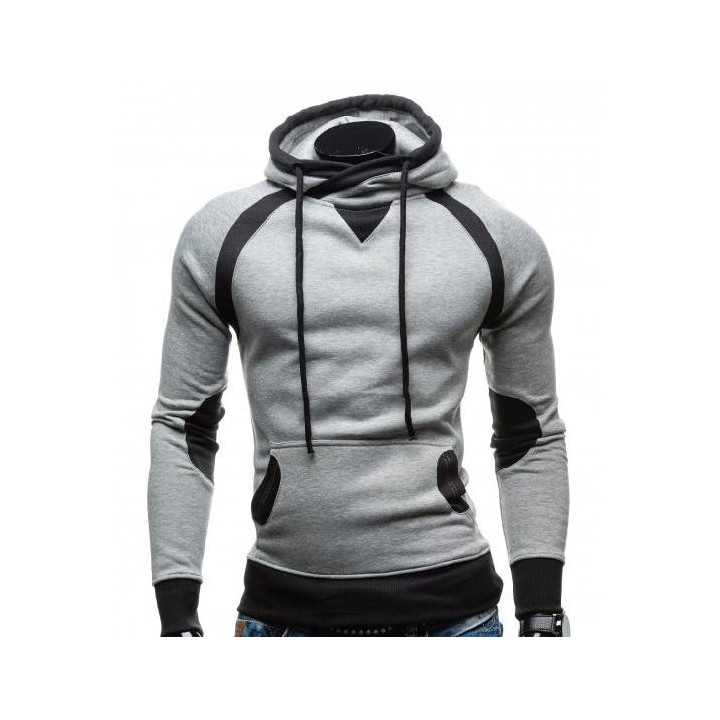 Vêtements japonais et coréens pour garçons - Sweats japonais et coréens pour hommes - Sweat bicolore Supōtī