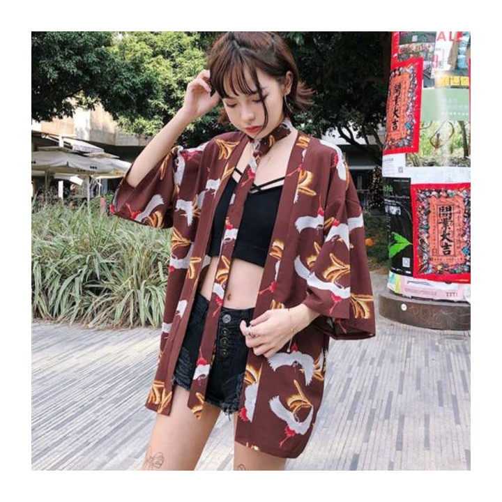 Kimono Yukata Akai hane