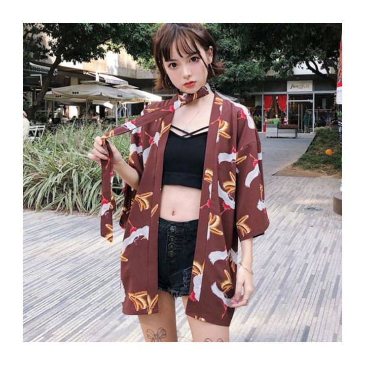 Kimono Yukata Akai hane