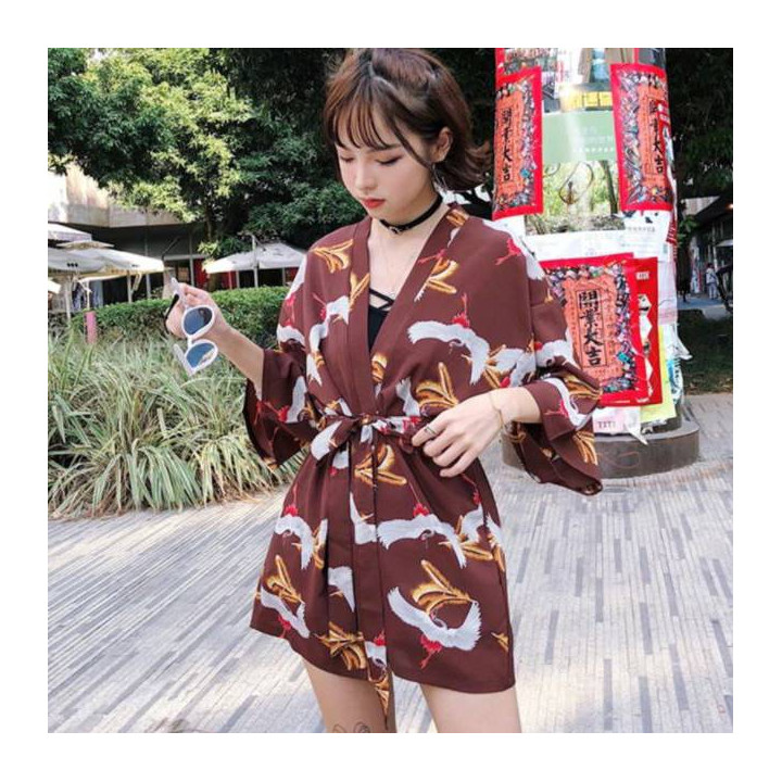 Kimono Yukata Akai hane