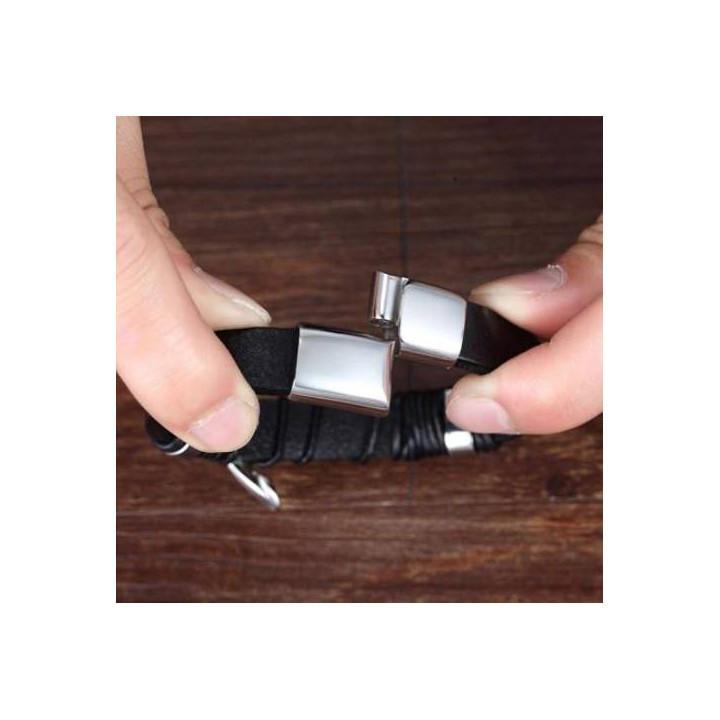 Vêtements japonais et coréens pour homme et femme - Accessoirs pour homme et femme - Bracelet Tressé San