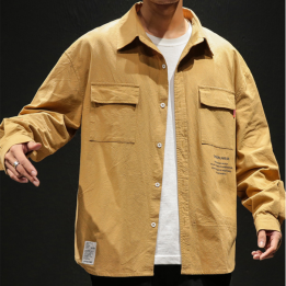 Vêtements japonais et coréens pour garçons - T-shirt japonais et coréens pour hommes - Chemise Masutādo