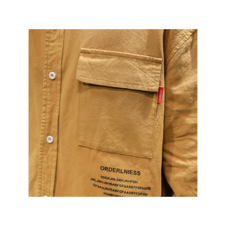 Vêtements japonais et coréens pour garçons - T-shirt japonais et coréens pour hommes - Chemise Masutādo