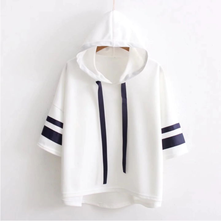 Vêtements japonais et coréens pour filles - T-Shirts japonais et coréens pour femmes - T-shirt Asurechikku