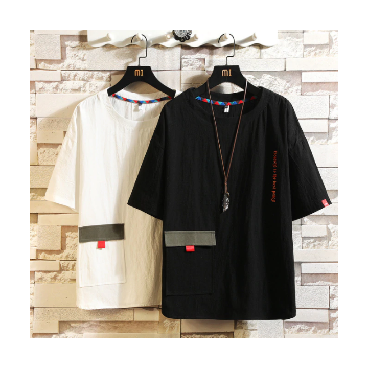 Vêtements japonais et coréens pour garçons - T-shirt japonais et coréens pour hommes - T-shirt Shōjiki