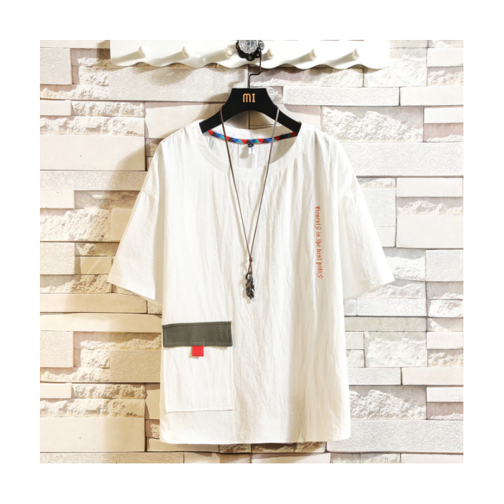 Vêtements japonais et coréens pour garçons - T-shirt japonais et coréens pour hommes - T-shirt Shōjiki