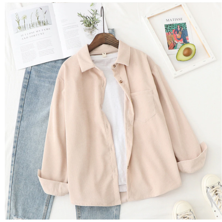 Chemise Velour Bēju
