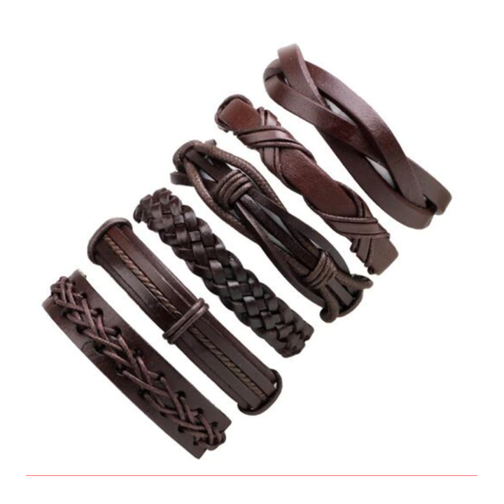 Lot de 6 Bracelet Tressés