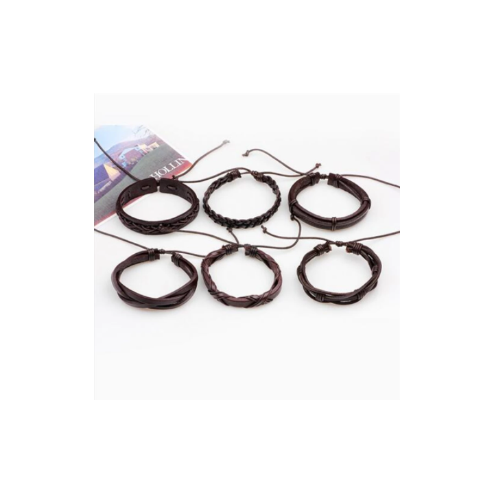 Lot de 6 Bracelet Tressés