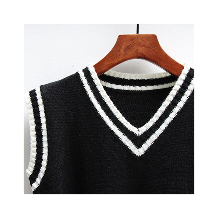 Gilet Sans Manches Preppy