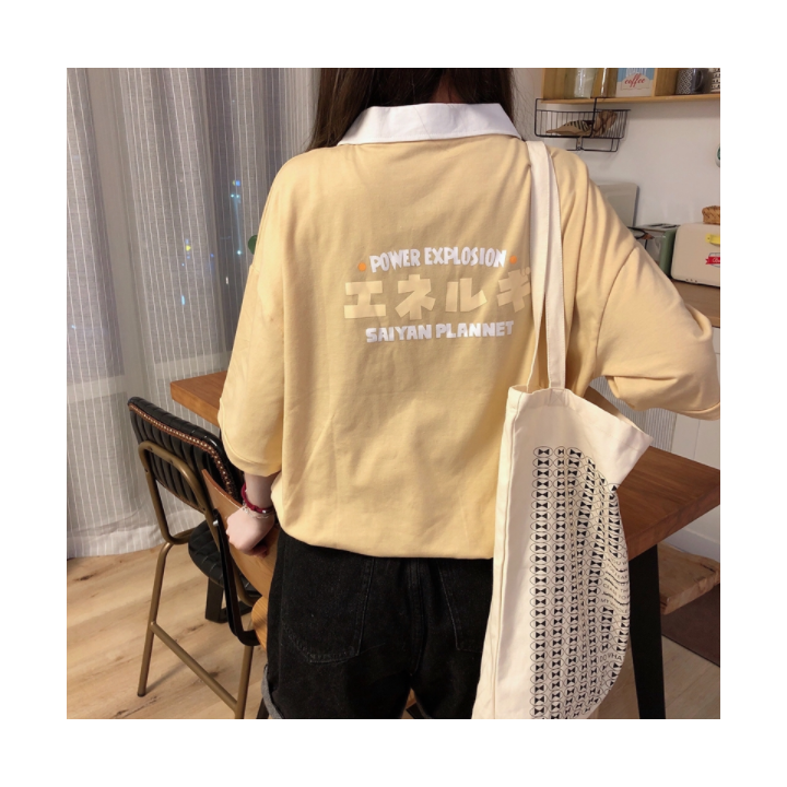 Vêtements japonais et coréens pour filles - T-Shirts japonais et coréens pour femmes - T-shirt Oversize Taidana