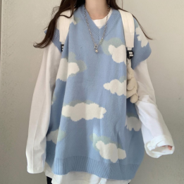 Vêtements japonais et coréens pour femmes - Chandail Sans Manches Kuraudo