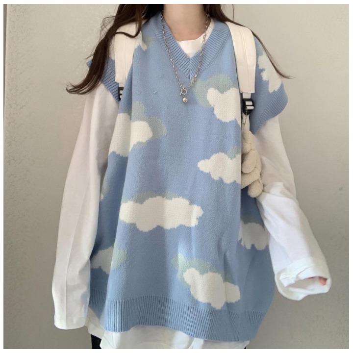 Vêtements japonais et coréens pour femmes - Chandail Sans Manches Kuraudo