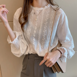 Vêtements japonais et coréens pour filles - Tops japonais et coréens pour femmes - Chemisier Léger Furōraru