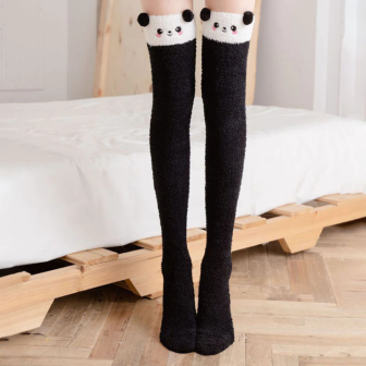Chaussette Polaire Kawaii Panda