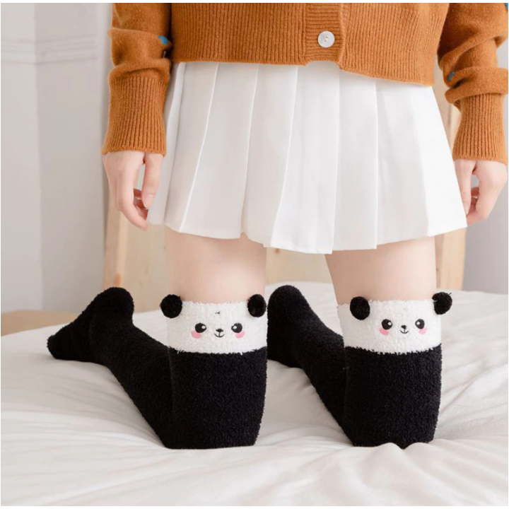 Chaussette Polaire Kawaii Panda