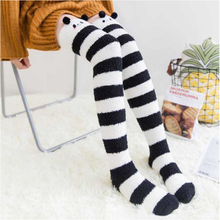 Chaussette Polaire Kawaii Panda