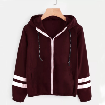 Veste Légère Coupe Vent Burgundy Kaze