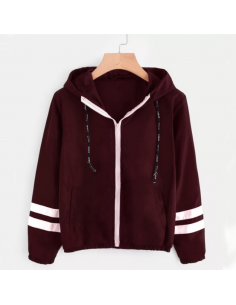 Veste Légère Coupe Vent Burgundy Kaze