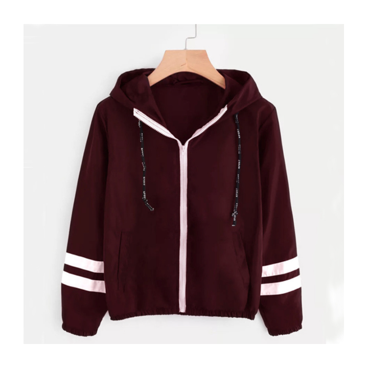 Veste Légère Coupe Vent Burgundy Kaze
