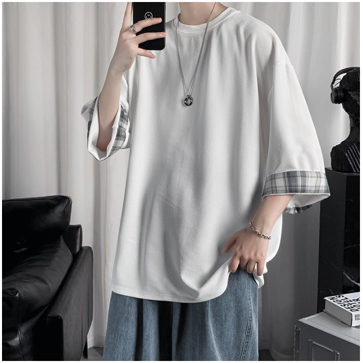 Vêtements japonais et coréens pour garçons - T-shirt japonais et coréens pour hommes - T-shirt Supuringu
