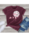 T-shirt Burgundy Serīsu