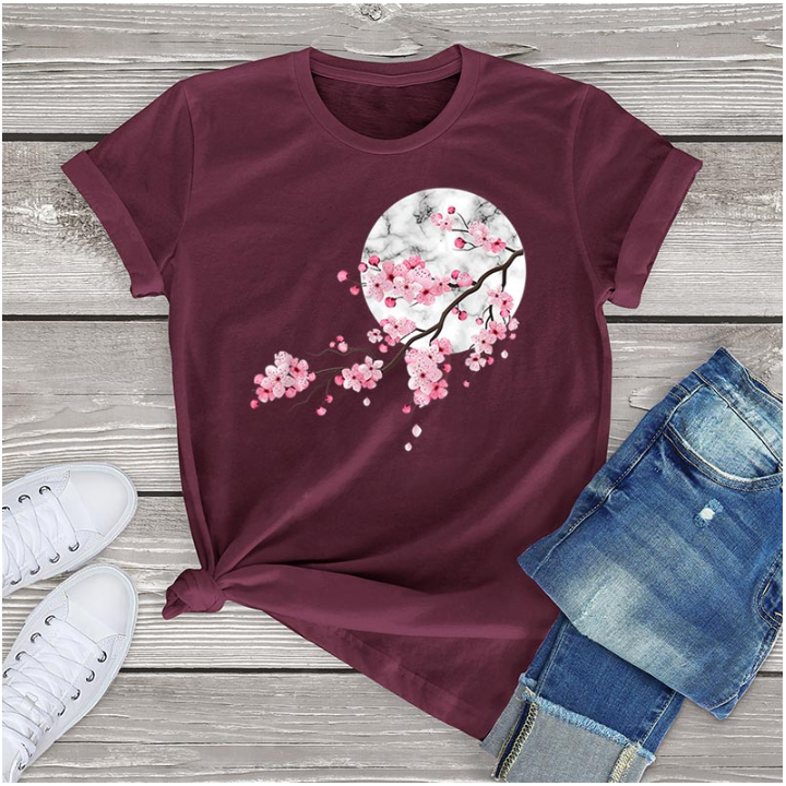 T-shirt Burgundy Serīsu