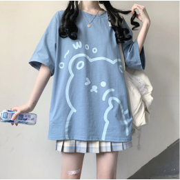 T-shirt Bleu Burūbea