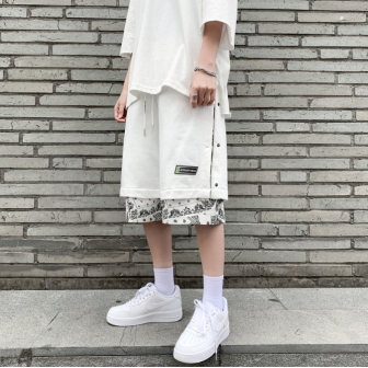 Short Blanc à Motif Hena