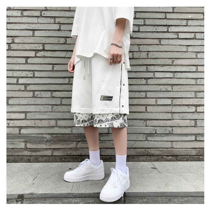 Short Blanc à Motif Hena