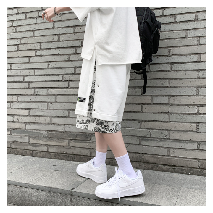 Short Blanc à Motif Hena