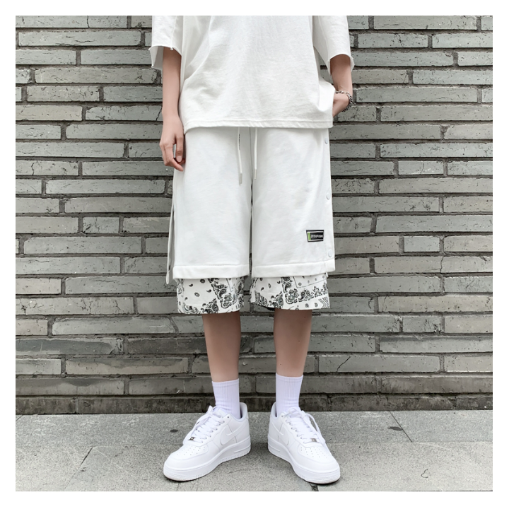 Short Blanc à Motif Hena