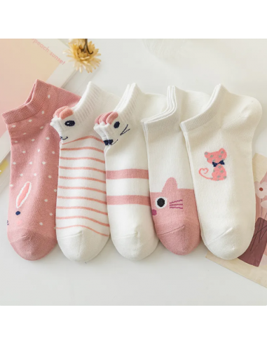 Chaussette Kawaii Chat Pinku