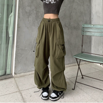 Pantalon Rétro Cargo Kaki