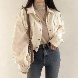 Blouse Courte Velour Bēju