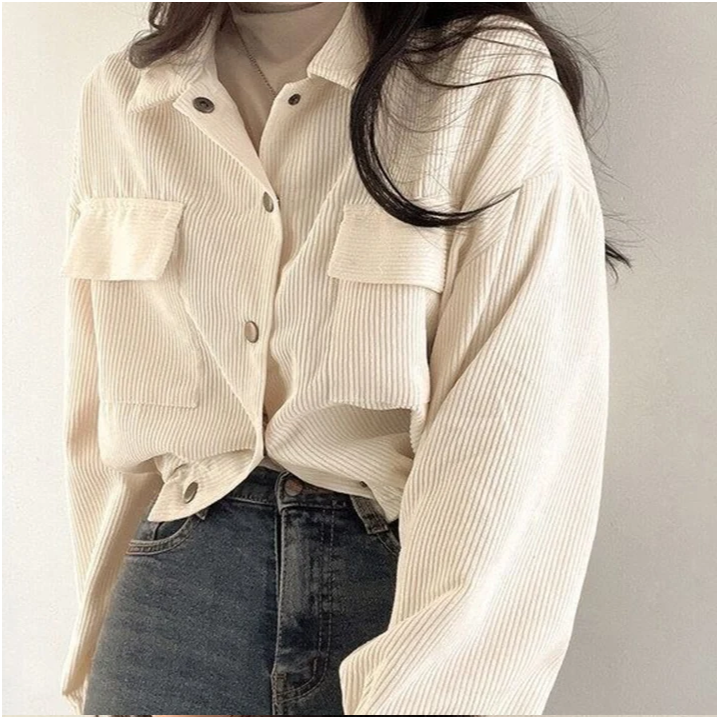 Blouse Courte Velour Bēju