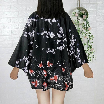 Vêtements japonais et coréens pour hommes - Kimonos japonais et coréens pour femmes - Kimono Yukata Kingyo