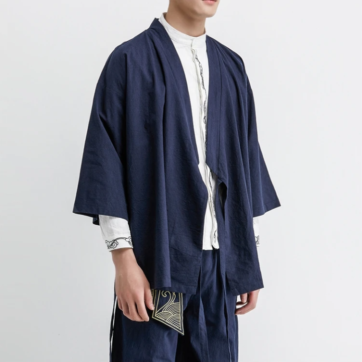 Vêtements japonais et coréens pour hommes - Chemise à manche longue décontacté