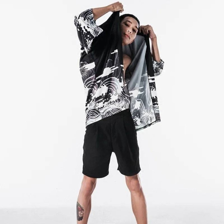 Vêtements japonais et coréens pour hommes - Kimono Dragon
