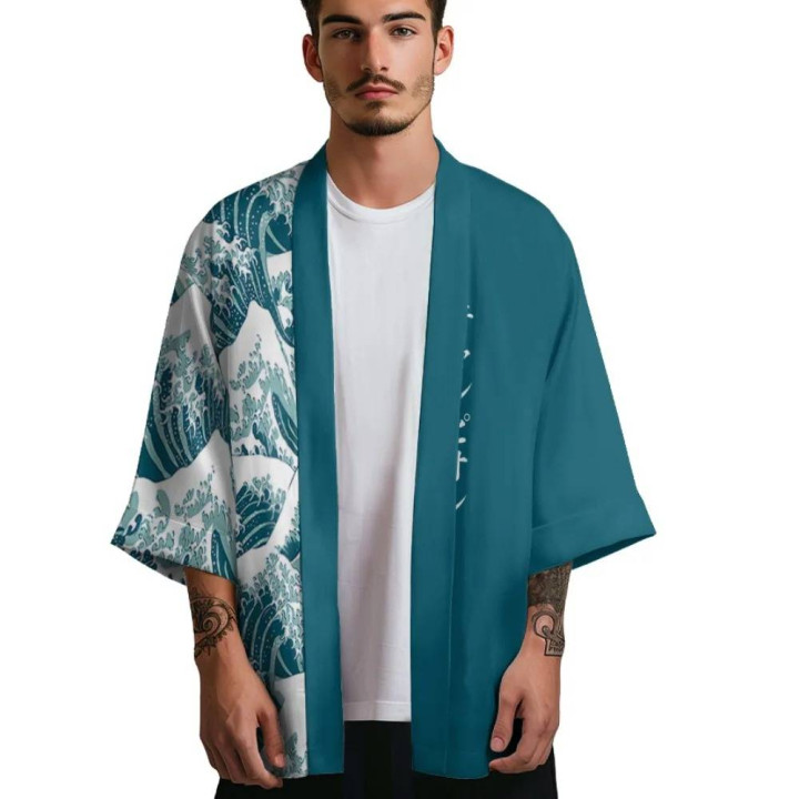 Vêtements japonais et coréens pour hommes - Kimonos japonais et coréens pour hommes - Kimono Bakuzen