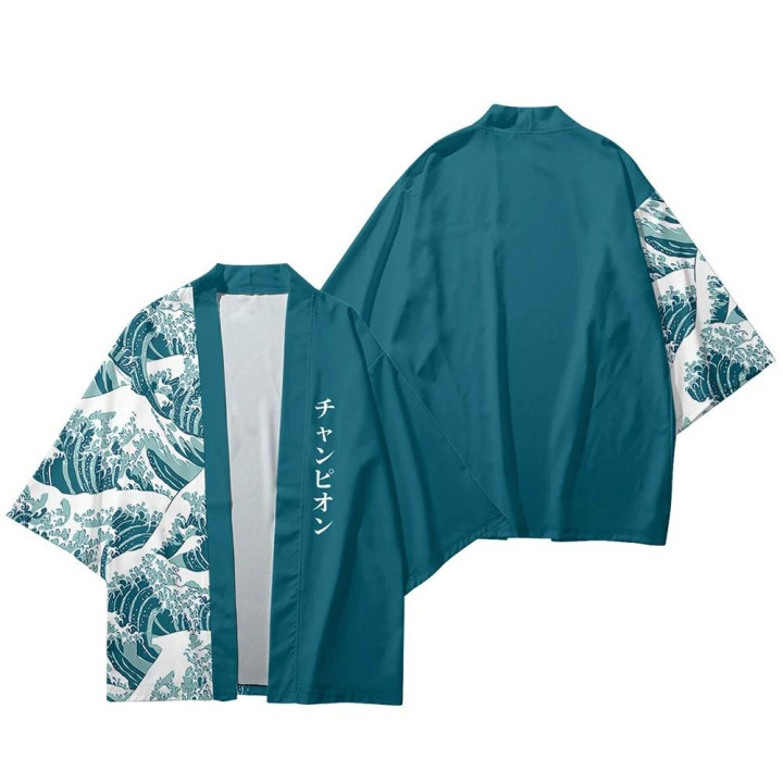 Vêtements japonais et coréens pour hommes - Kimonos japonais et coréens pour hommes - Kimono Bakuzen