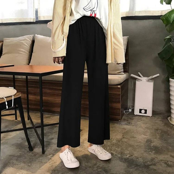 Vêtements japonais et coréens pour filles - Vêtements japonais et coréens pour filles - Pantalon Large Taille Haute