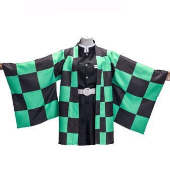 Vêtements japonais et coréens pour hommes - Kimono Tanjirō Kamado - Demon Slayer