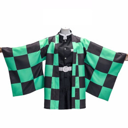 Vêtements japonais et coréens pour hommes - Kimono Tanjirō Kamado - Demon Slayer